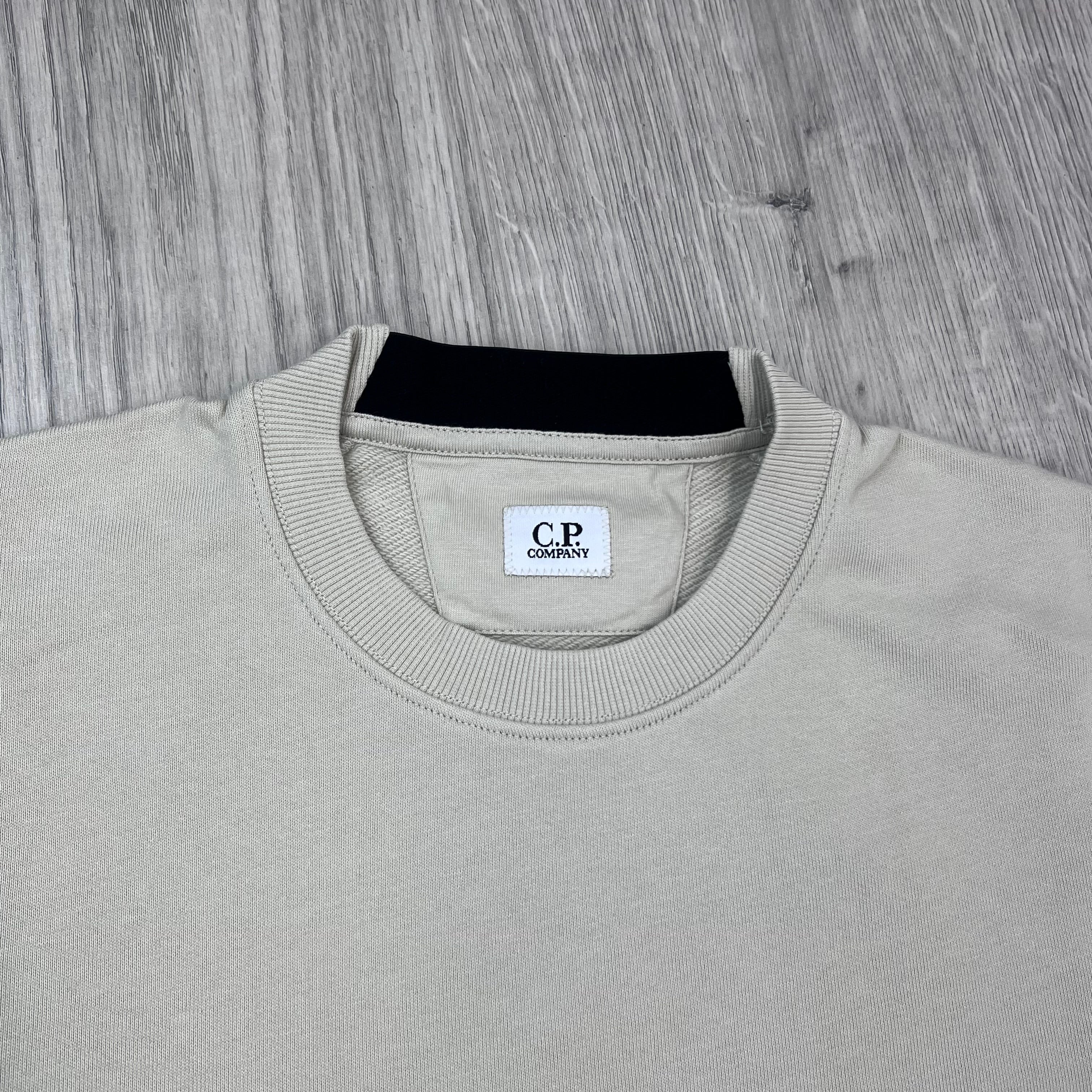 CP Company Raised Fleece Sweatshirt - Silver Birch