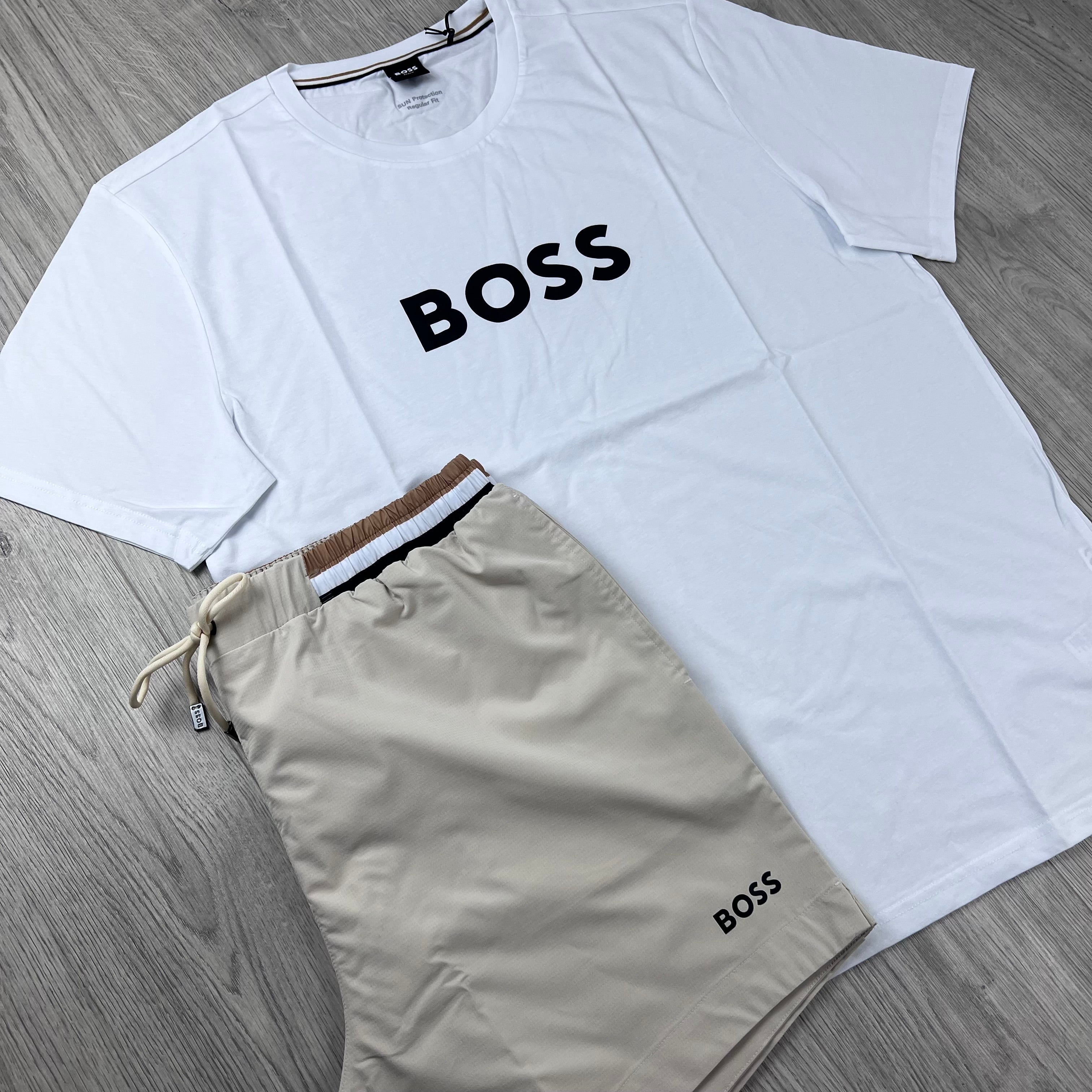 Hugo Boss Holiday Set - White/Cream
