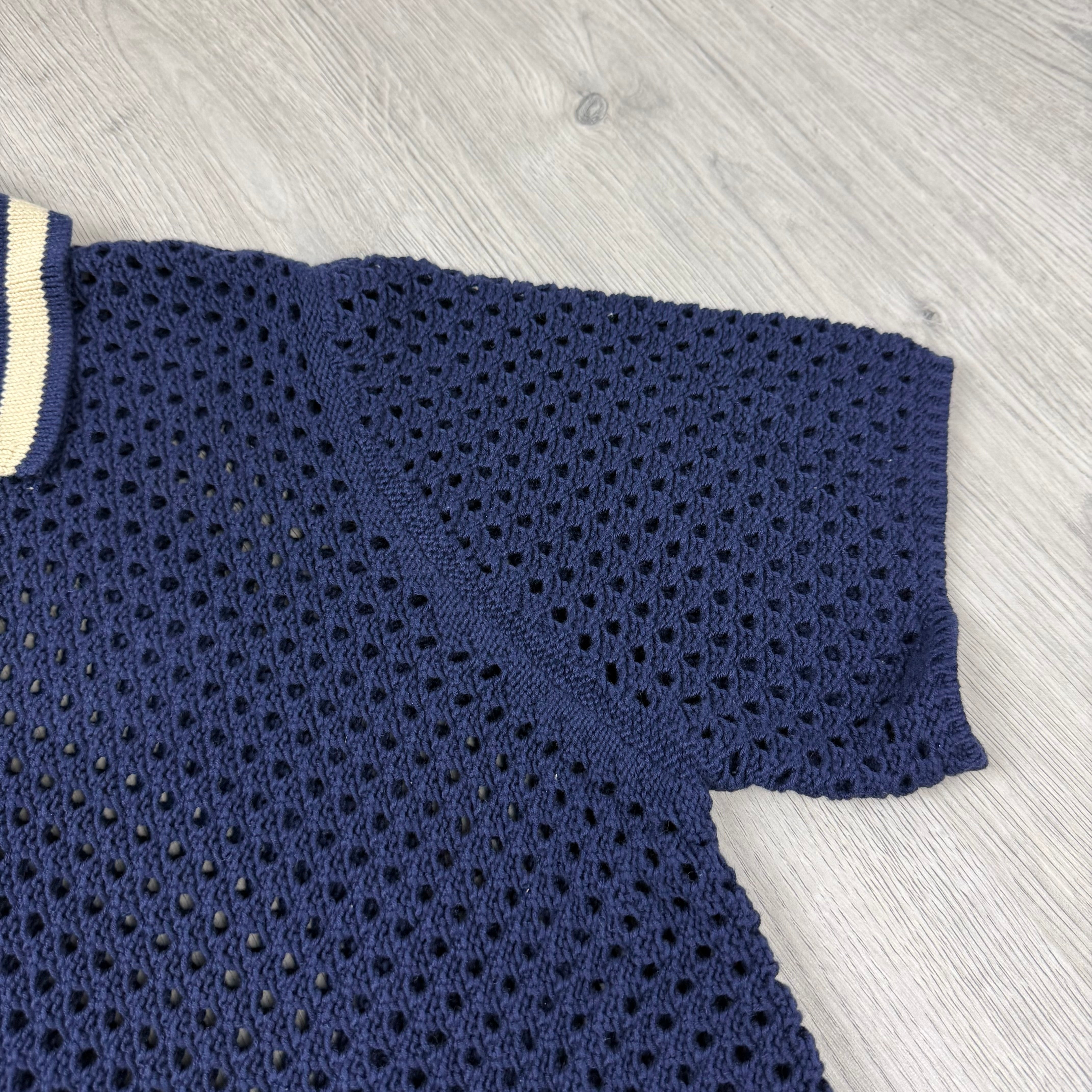 Sergio Tacchini 'Ortigia' Mesh Shirt - Navy