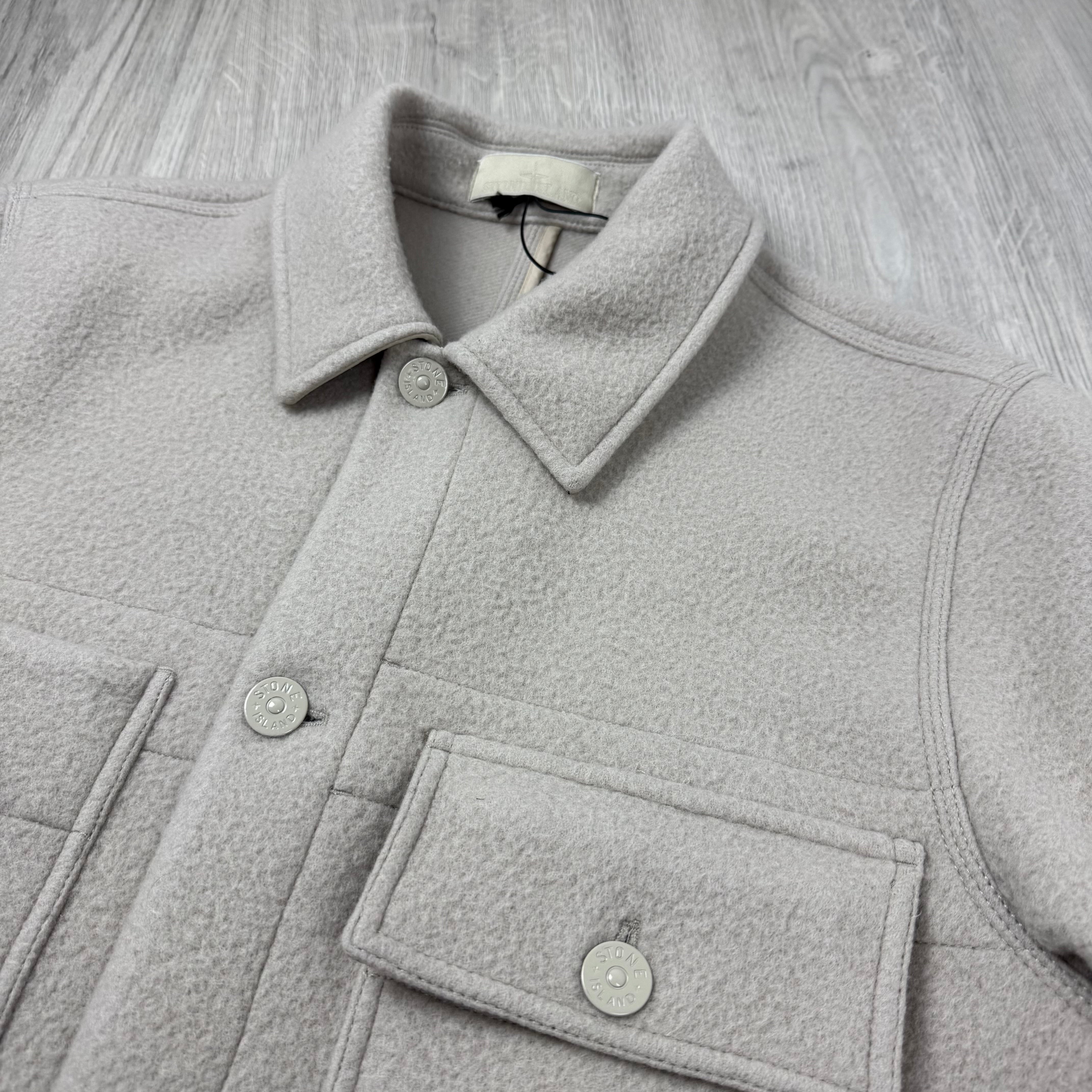 Stone Island Ghost Melton Jacket - Beige