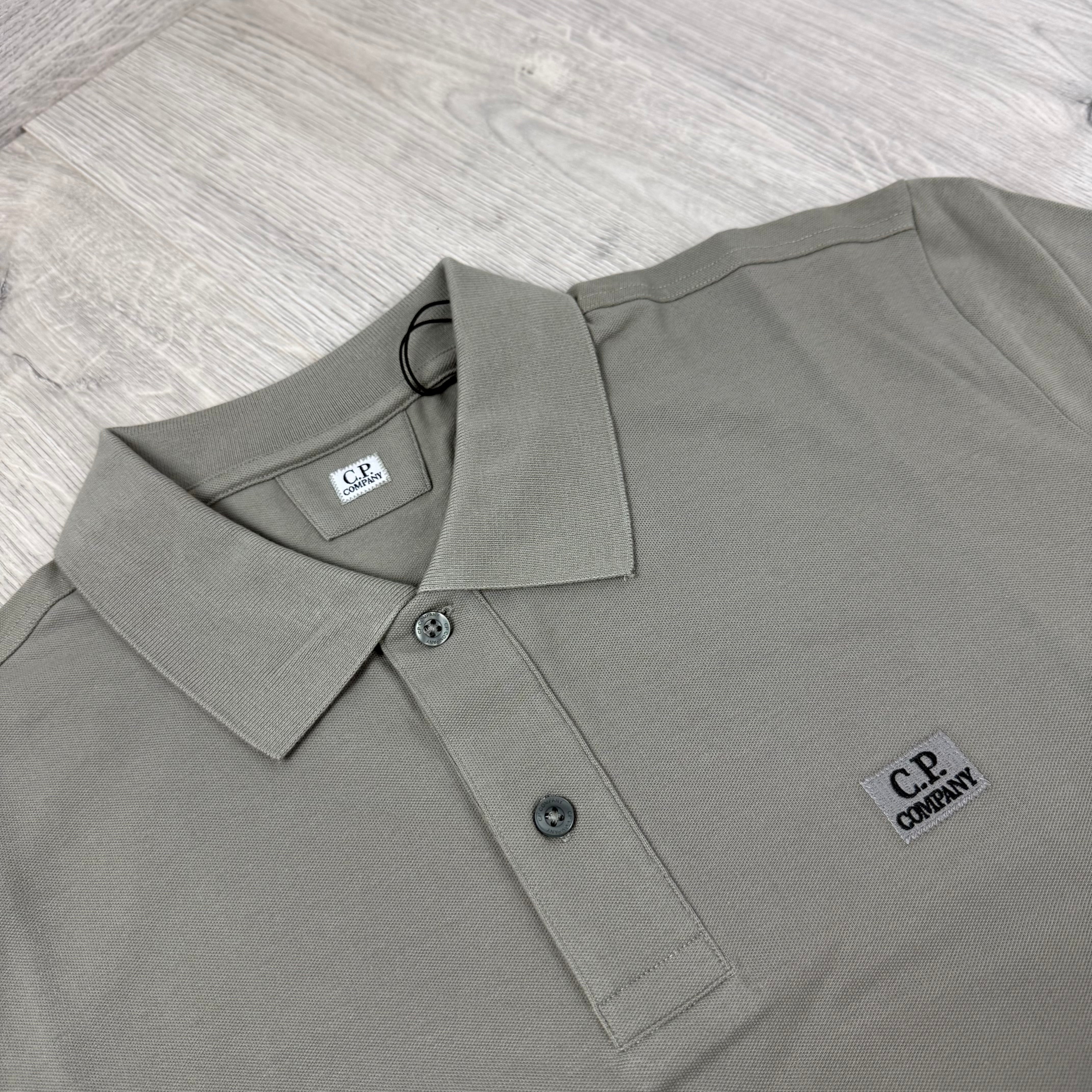 CP Company Piquet Polo Shirt - Fallen Rock
