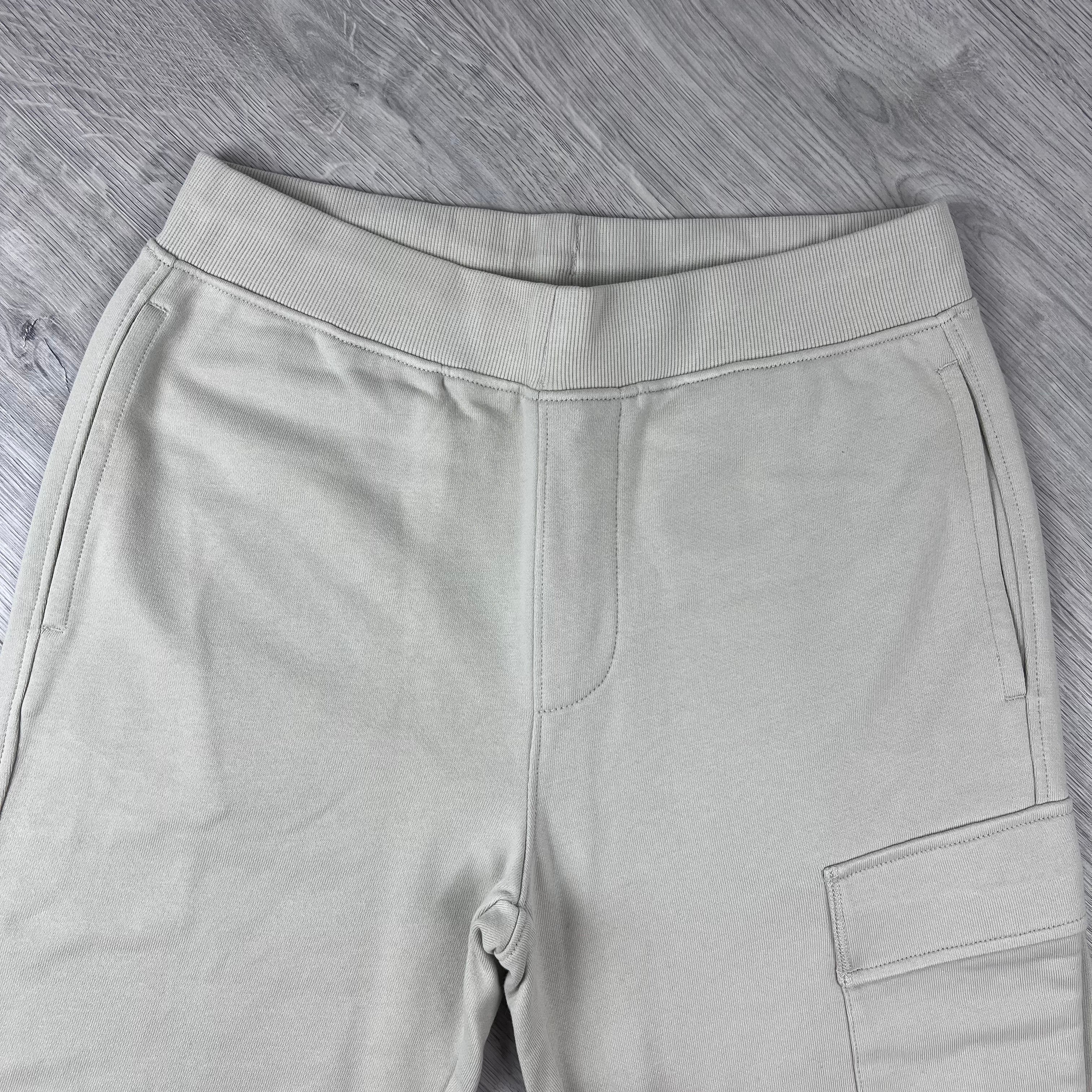 CP Company Raised Fleece Sweatpants - Silver Birch