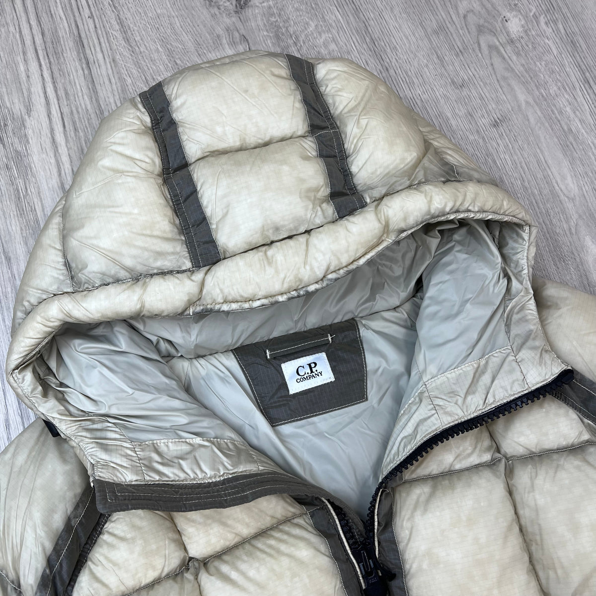 CP Company D.D. Shell Down Jacket - Silver Birch