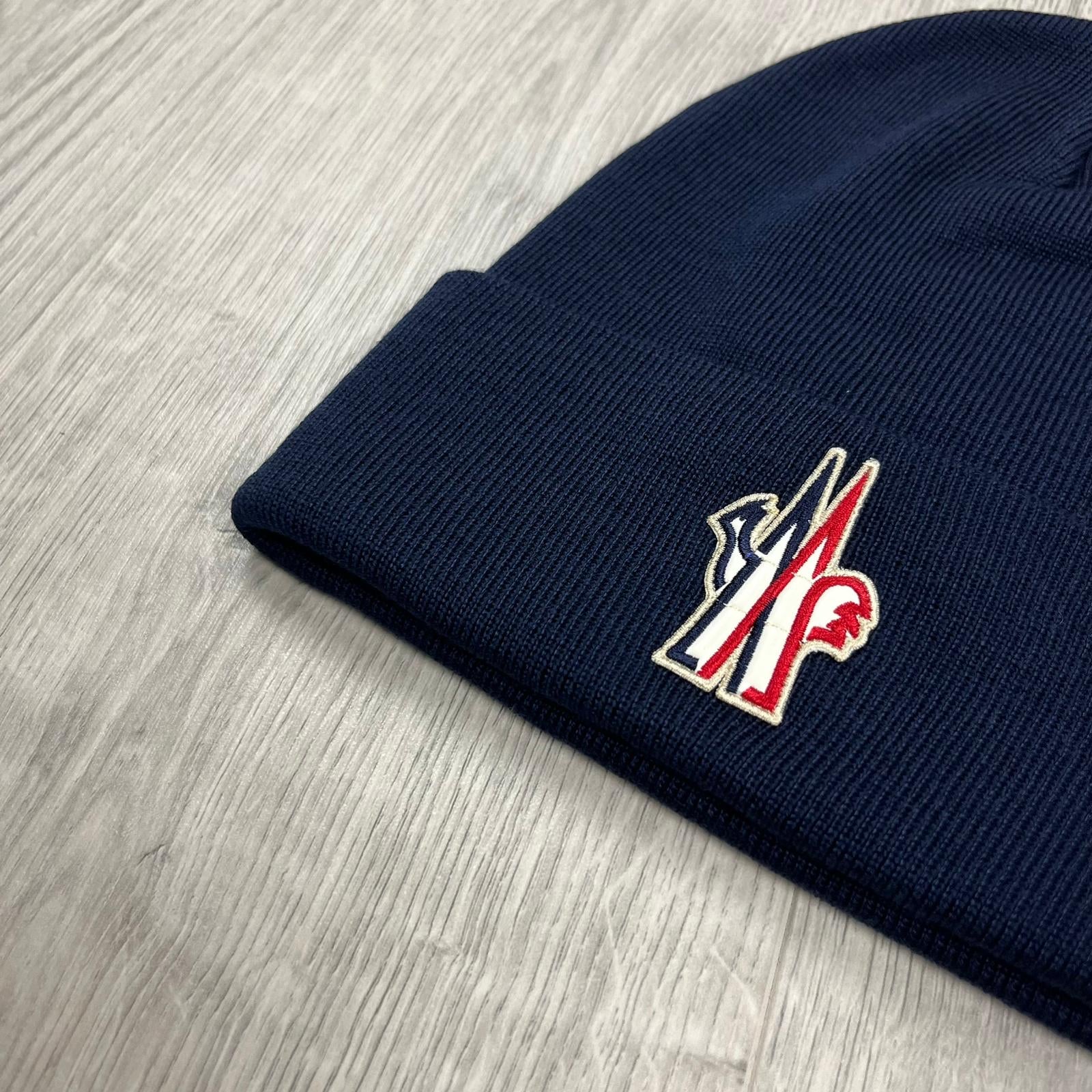 Moncler Grenoble Wool Beanie - Navy