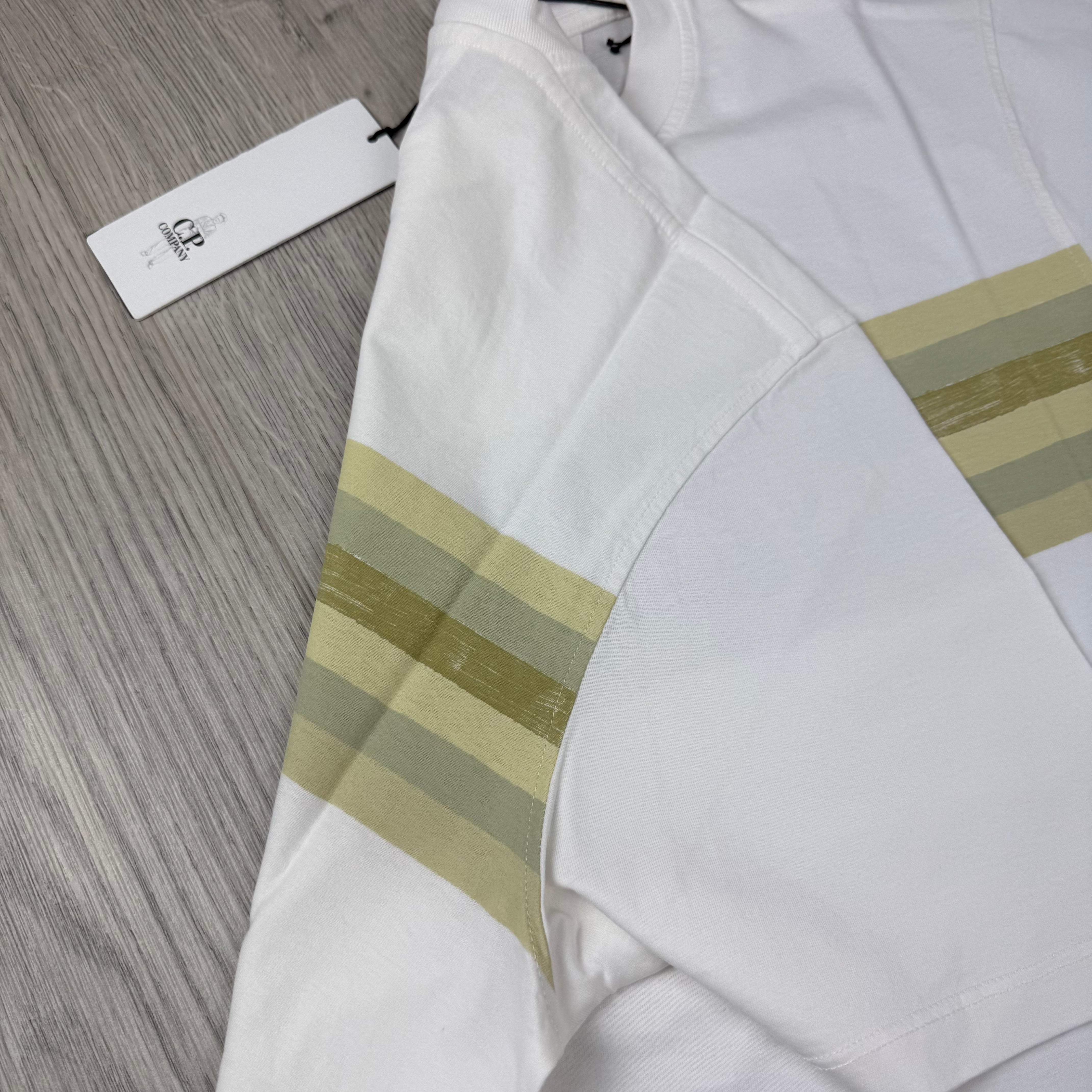 CP Company Striped T-Shirt - White