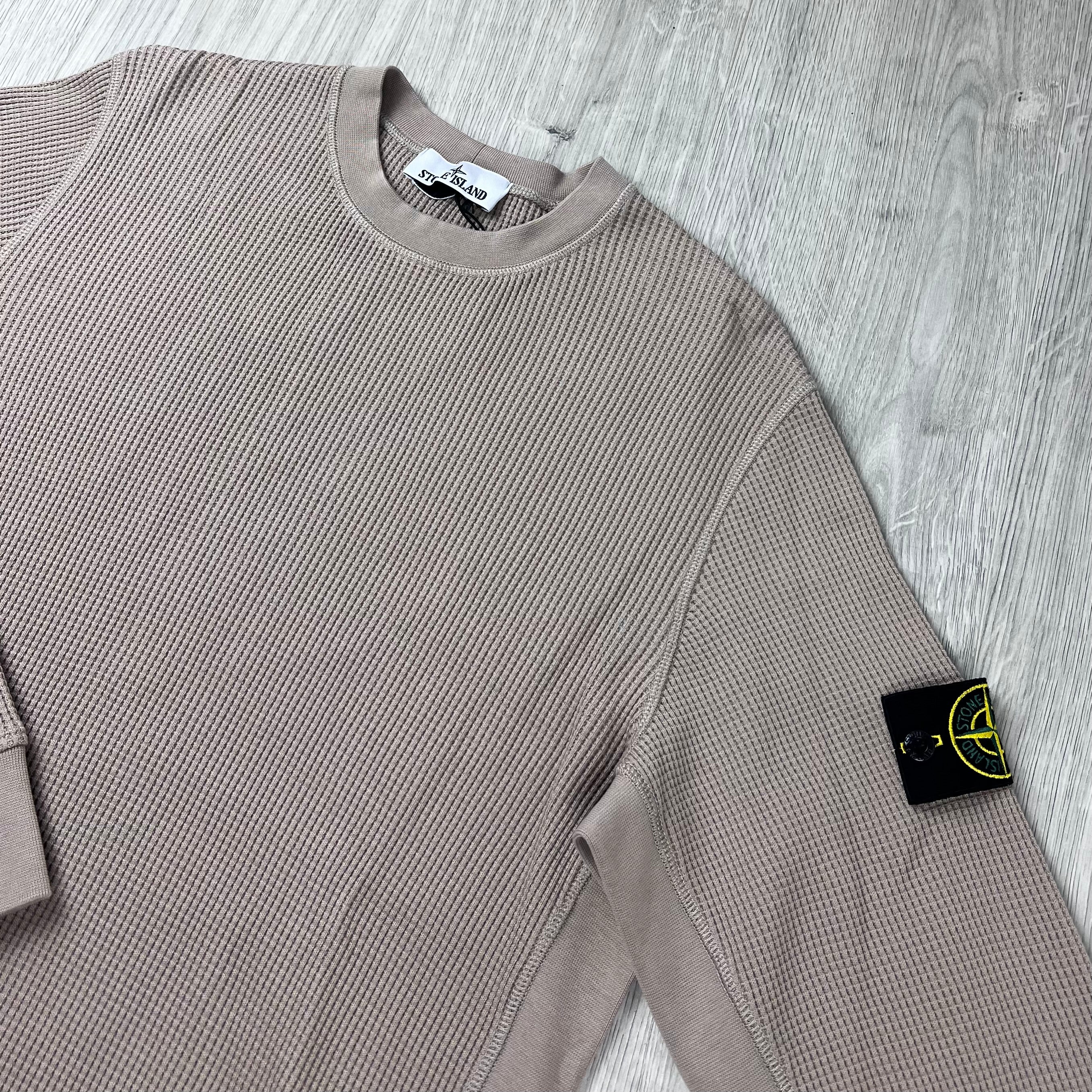 Stone Island Cotton Waffle Sweatshirt - Desert