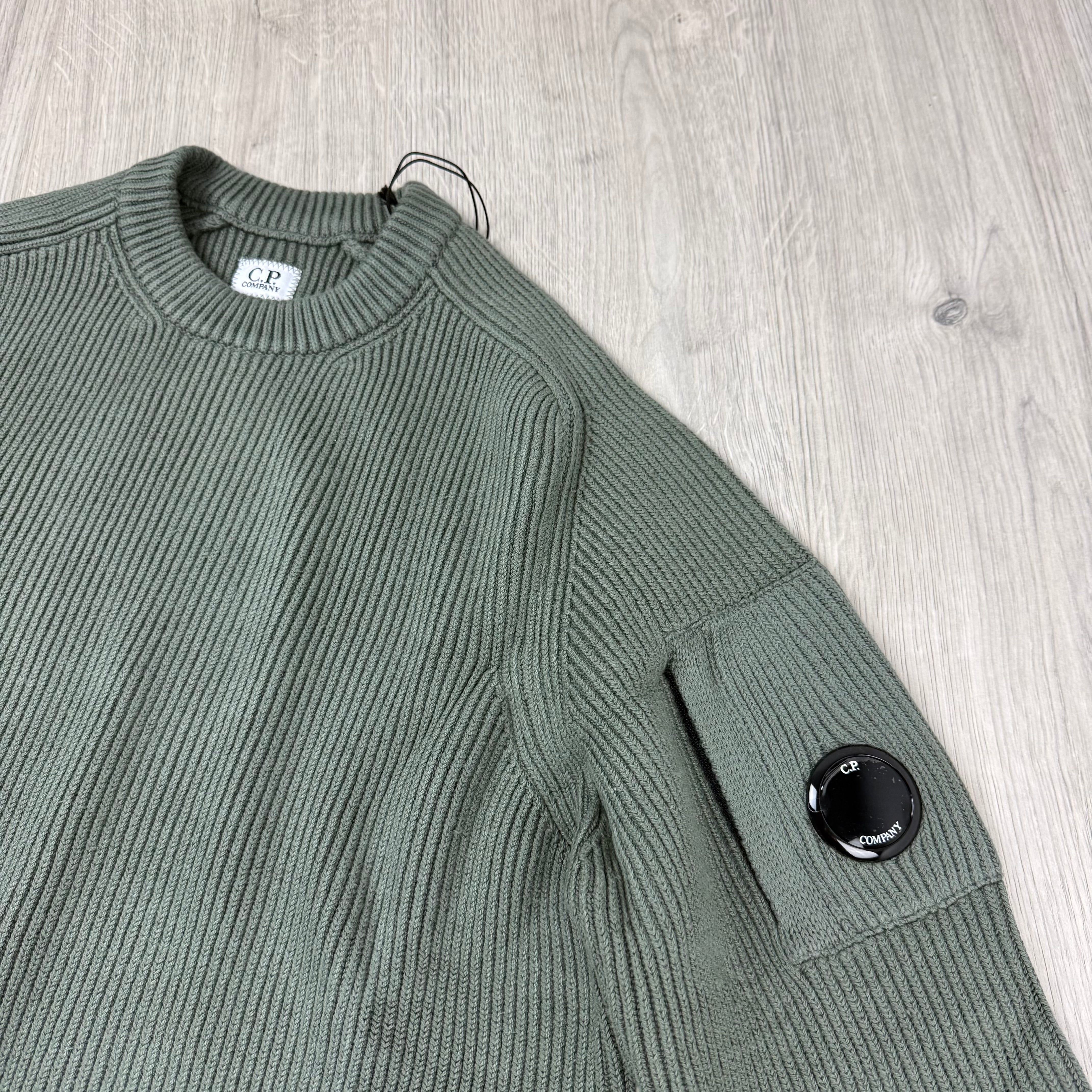 CP Company Knit Sweatshirt - Gunmetal