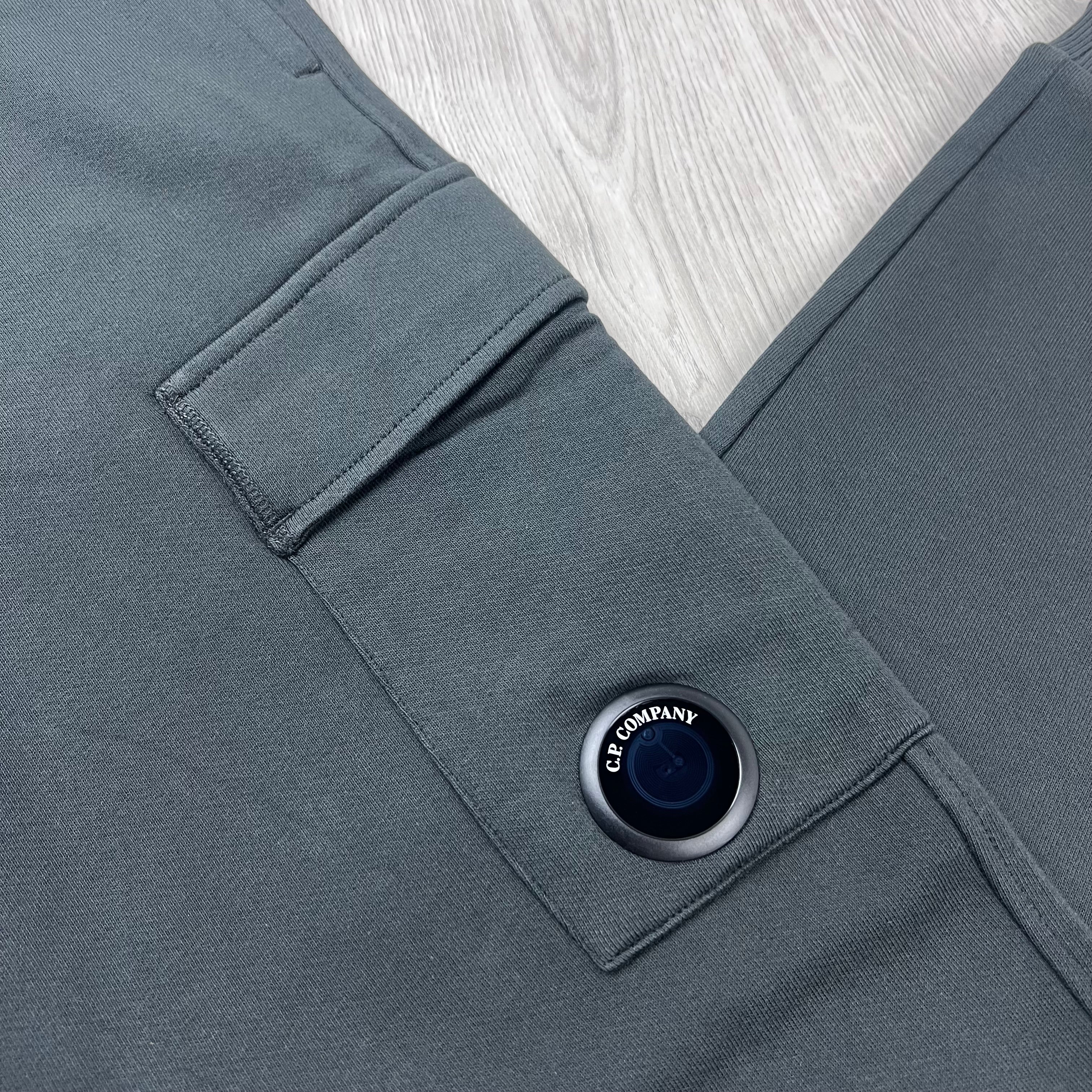 CP Company Raised Fleece Sweatpants - Raven