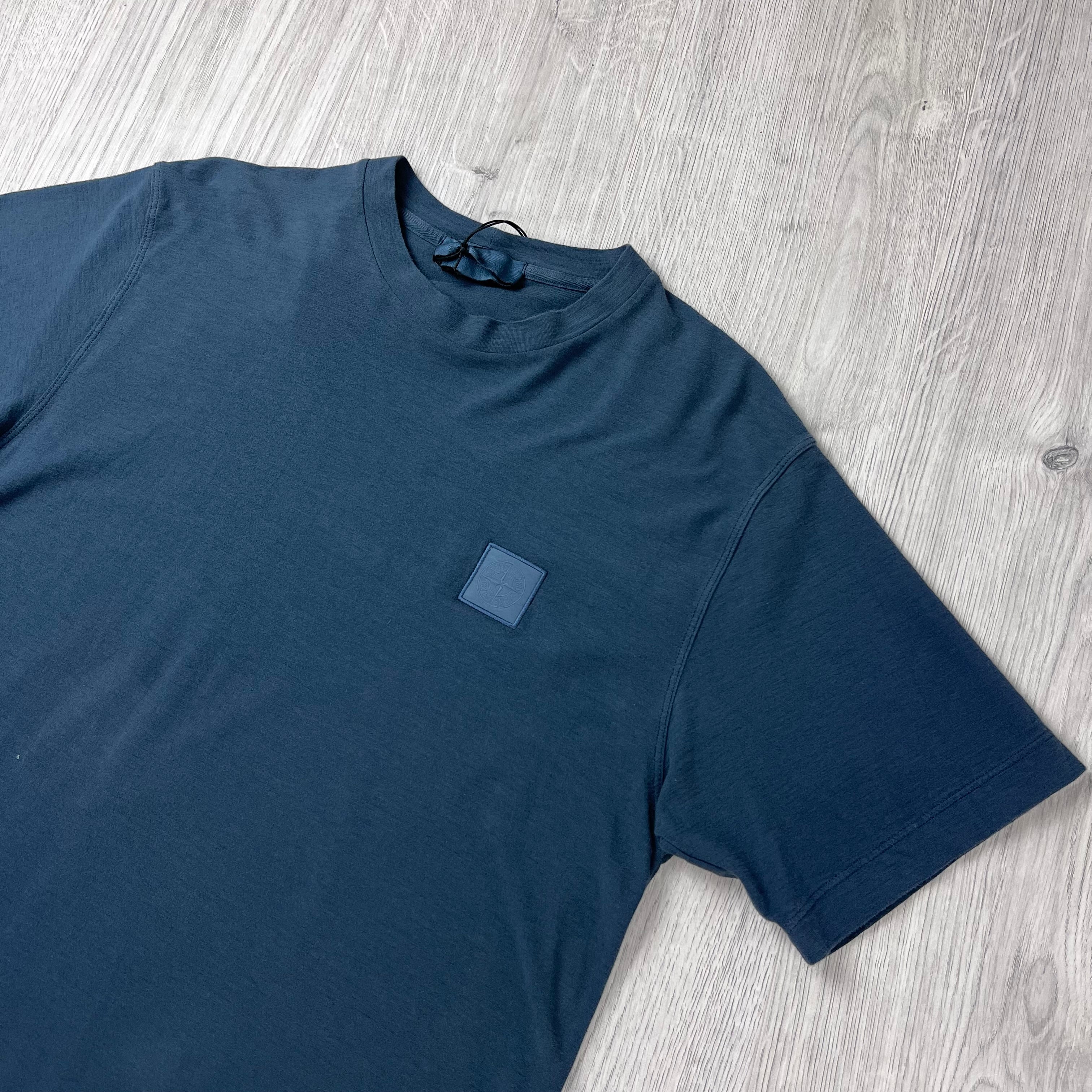Stone Island Ghost Patch T-Shirt - Slate Blue