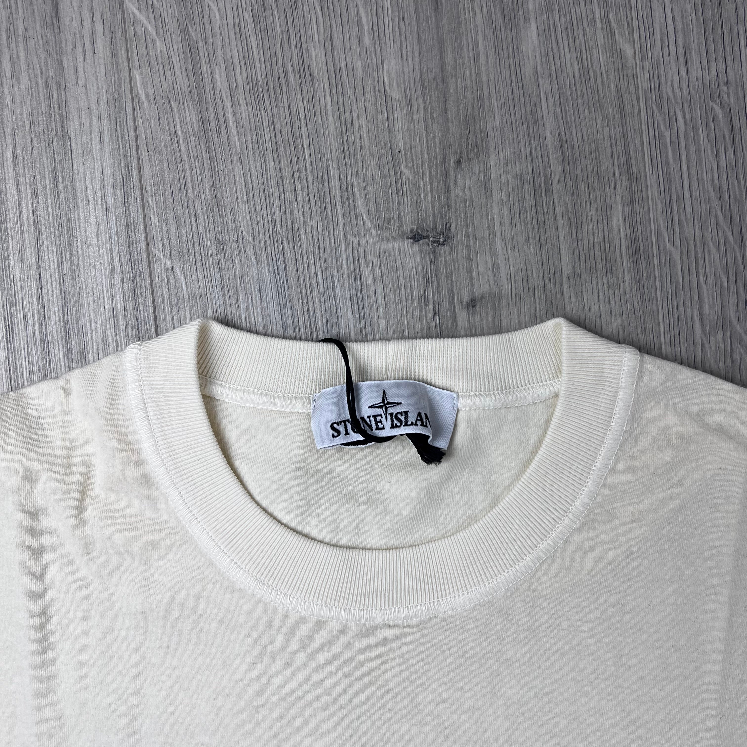 Stone Island 'Fissato' Patch T-Shirt - Ivory