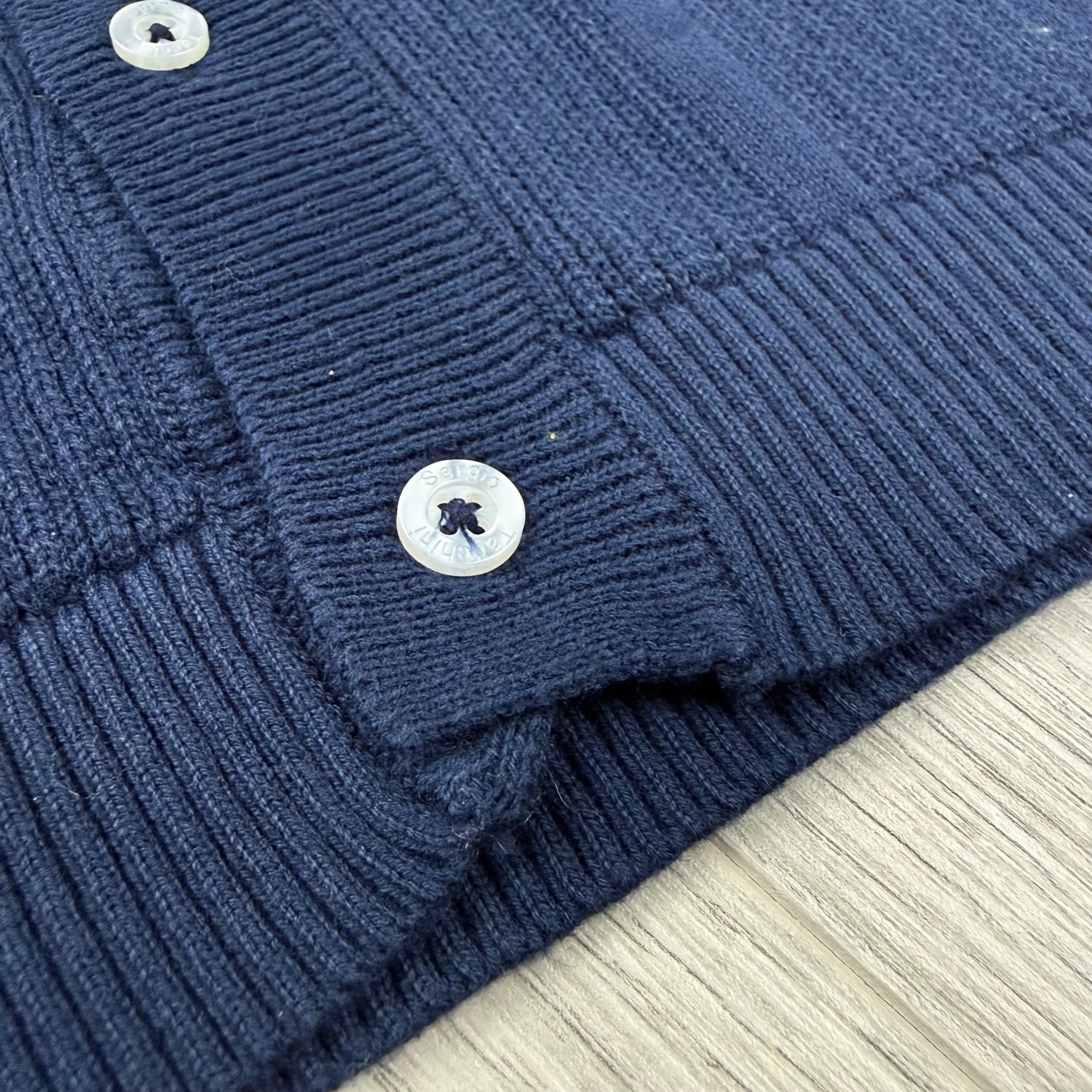 Sergio Tacchini 'Slice' Knit Polo Shirt - Maritime Blue