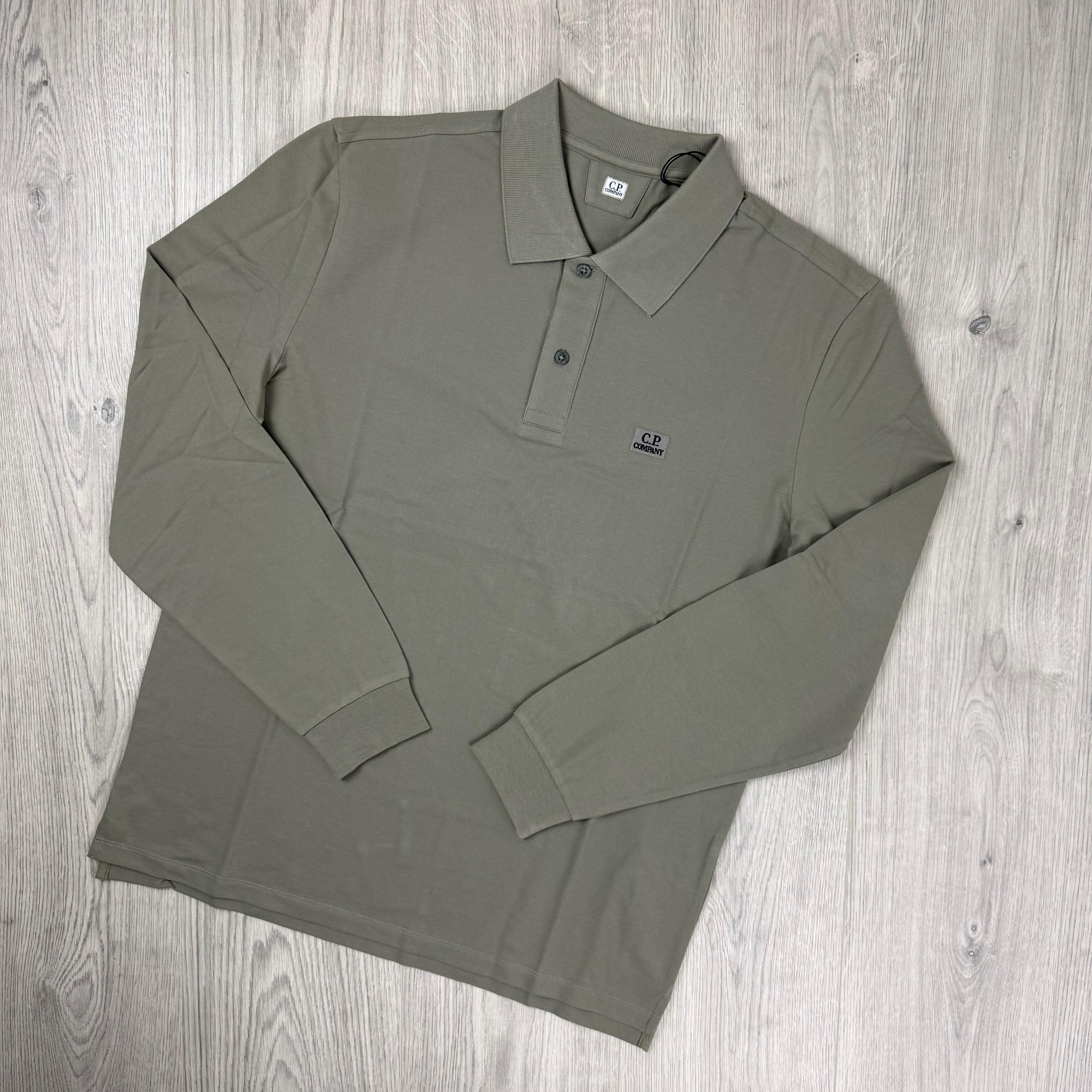 CP Company Piquet Polo Shirt - Fallen Rock