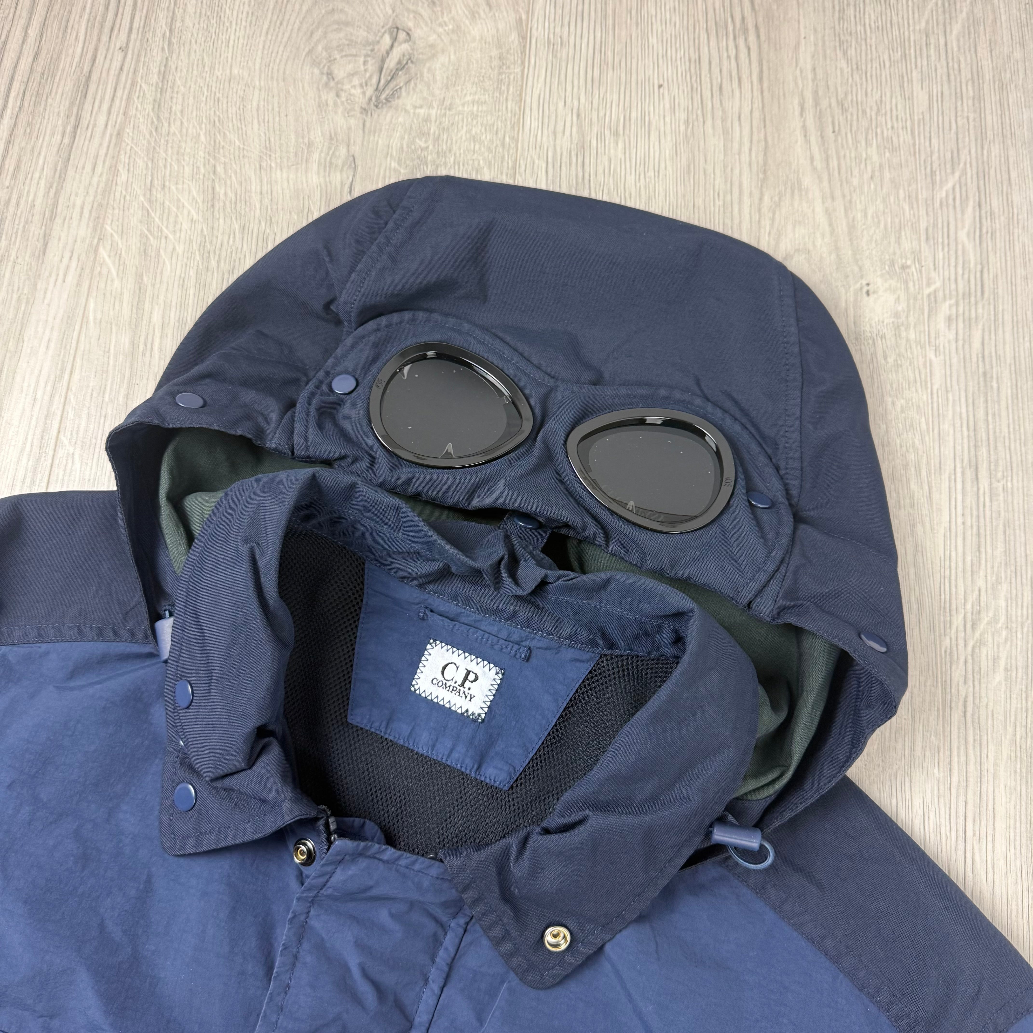 CP Company Nylon Goggle Overshirt - Midnight Navy