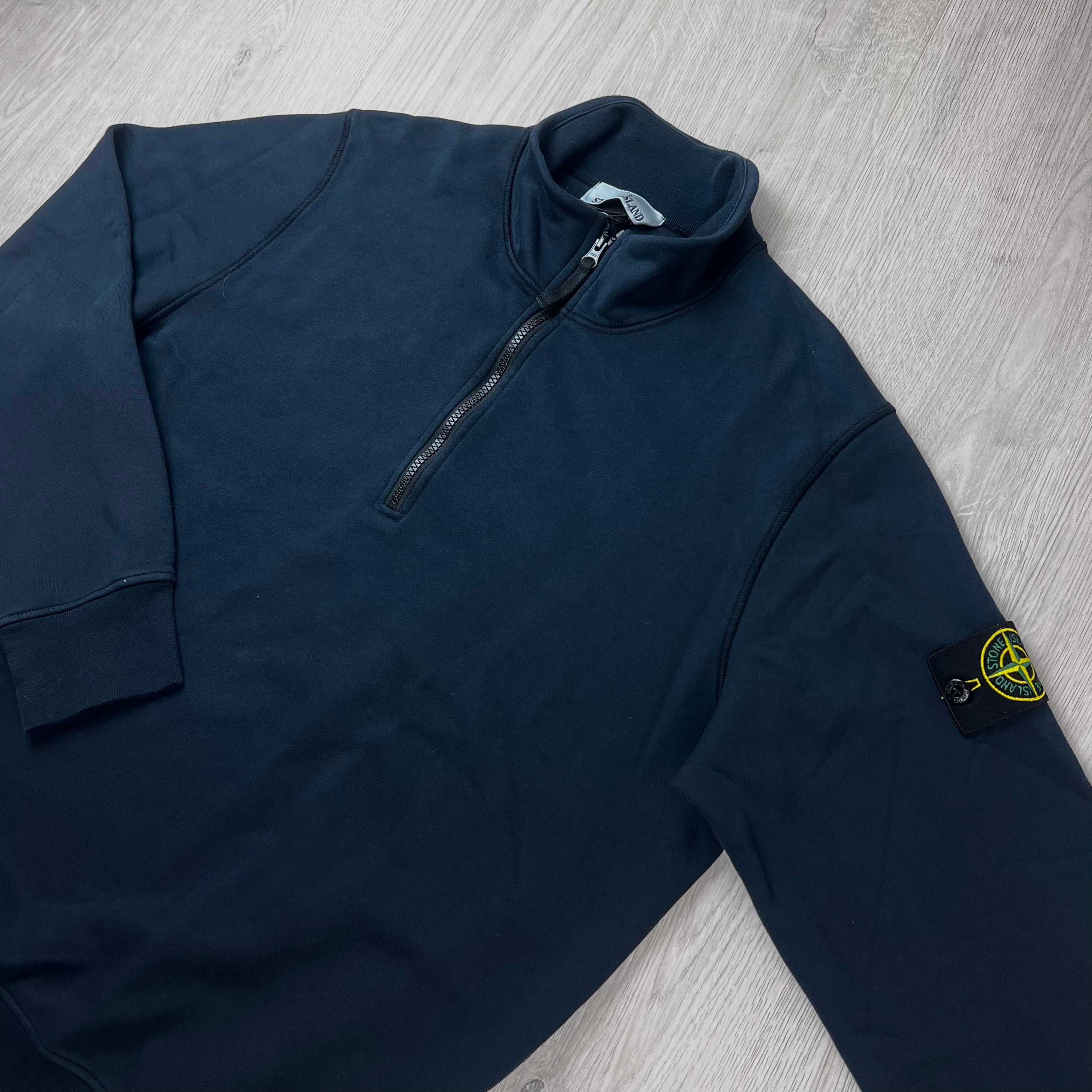 Stone Island Zip Fleece - Navy
