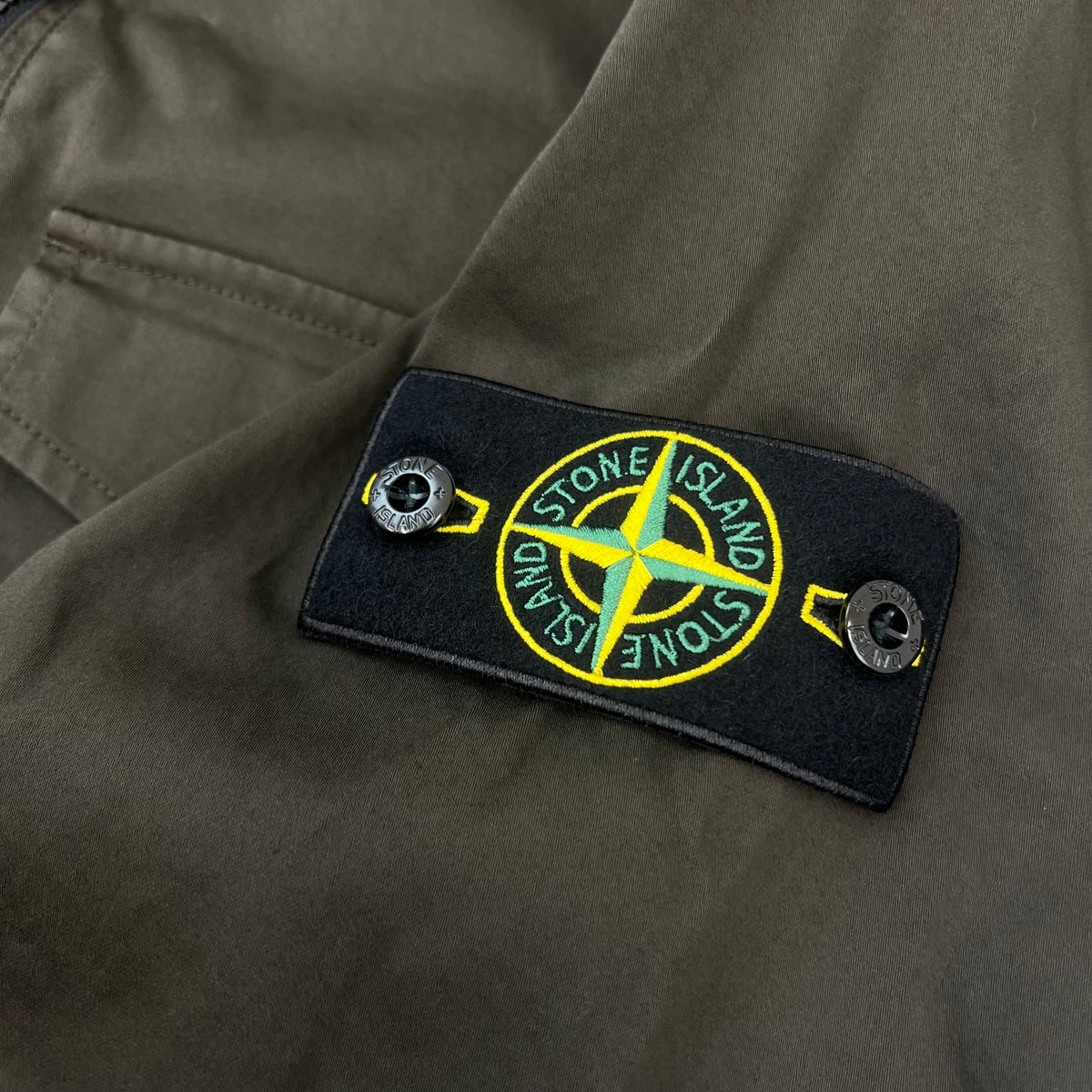 Stone Island Zip Overshirt - Coal Grey