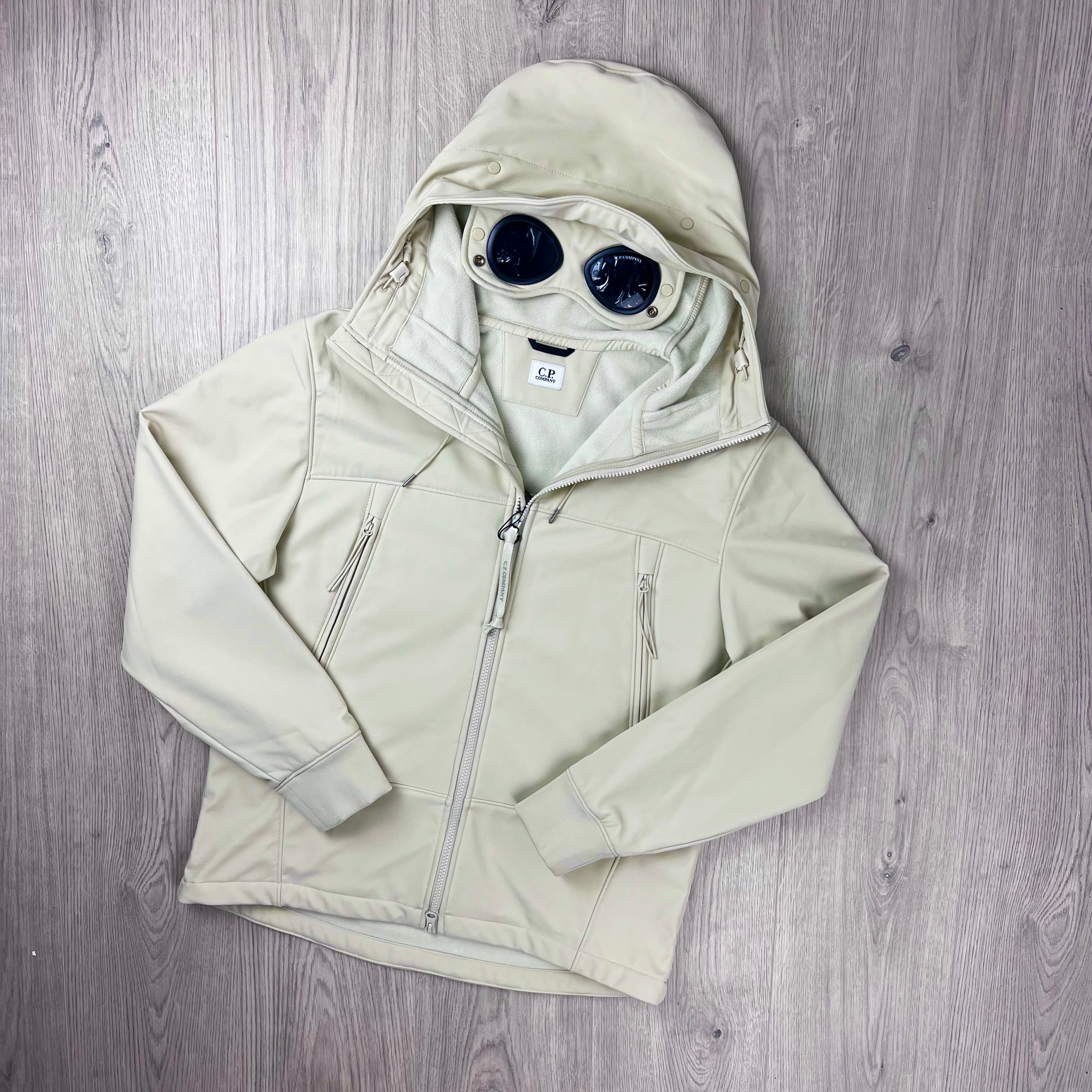 CP Company Shell Goggle Jacket - Silver Birch