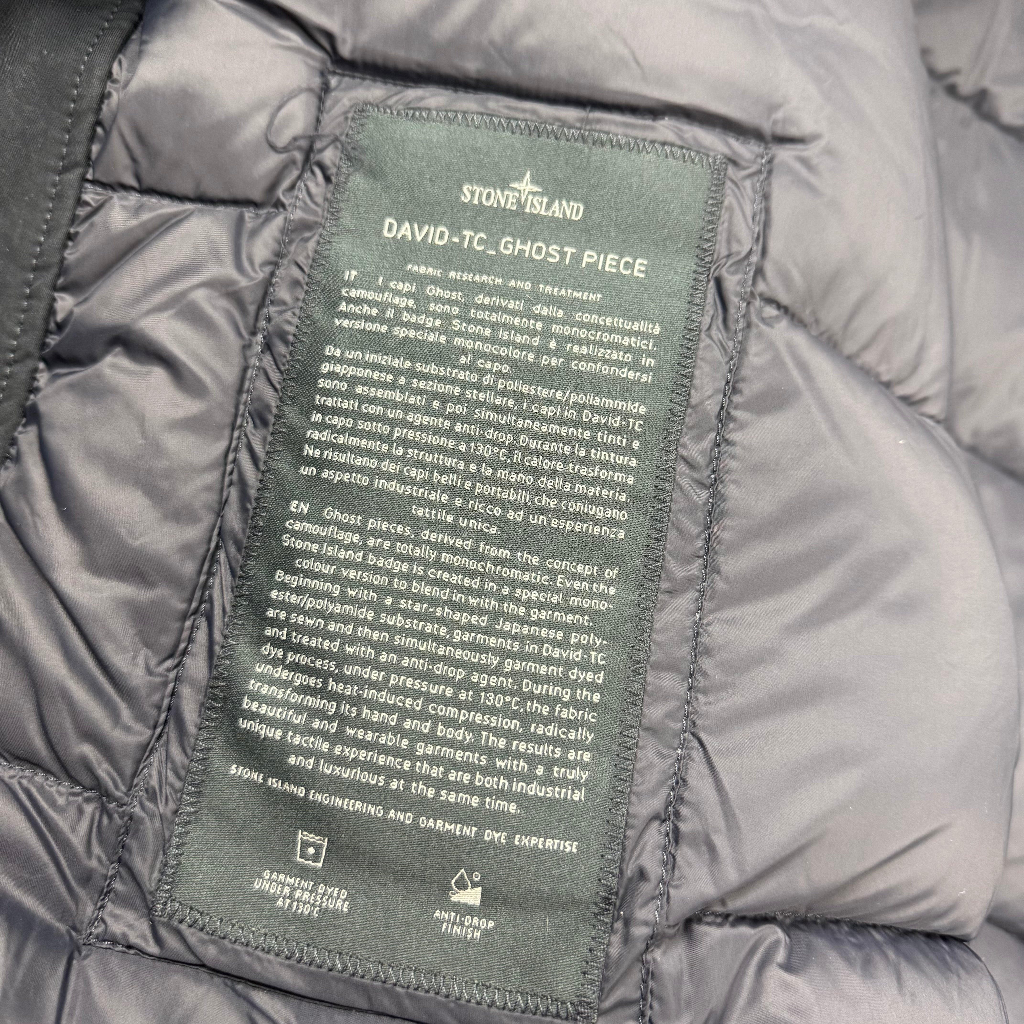 Stone Island Ghost David-TC Down Parka - Navy
