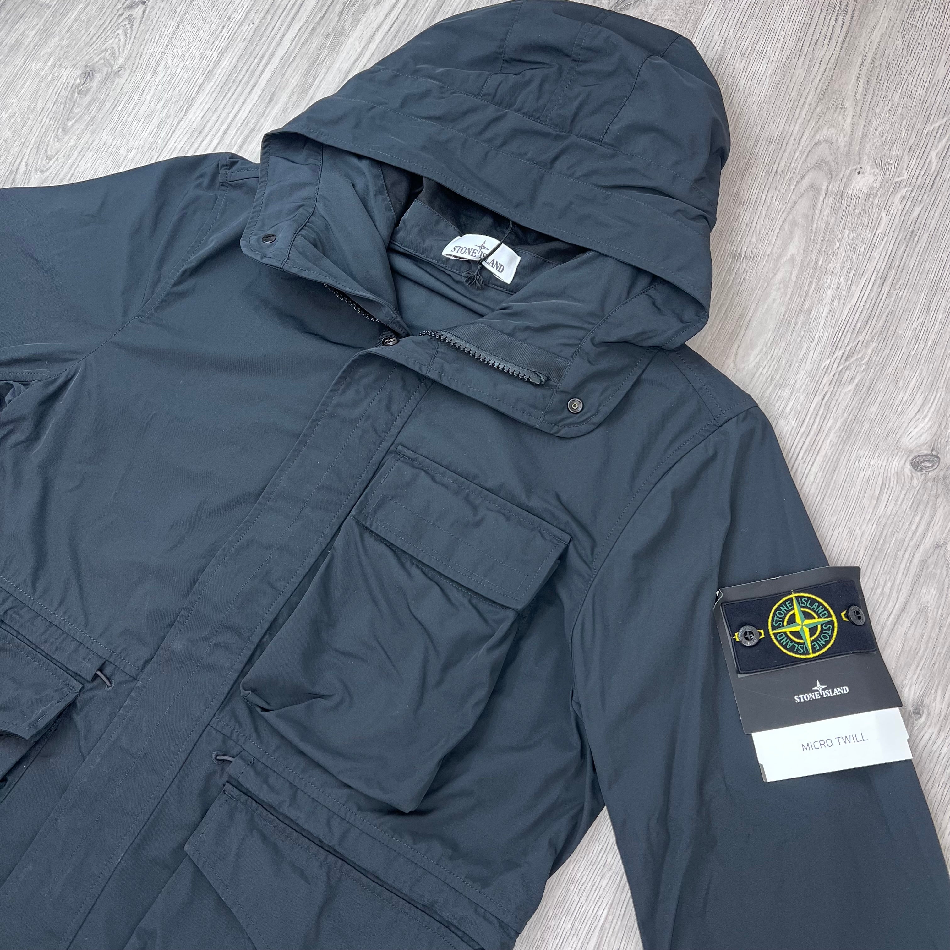 Stone Island Micro Twill Jacket - Black