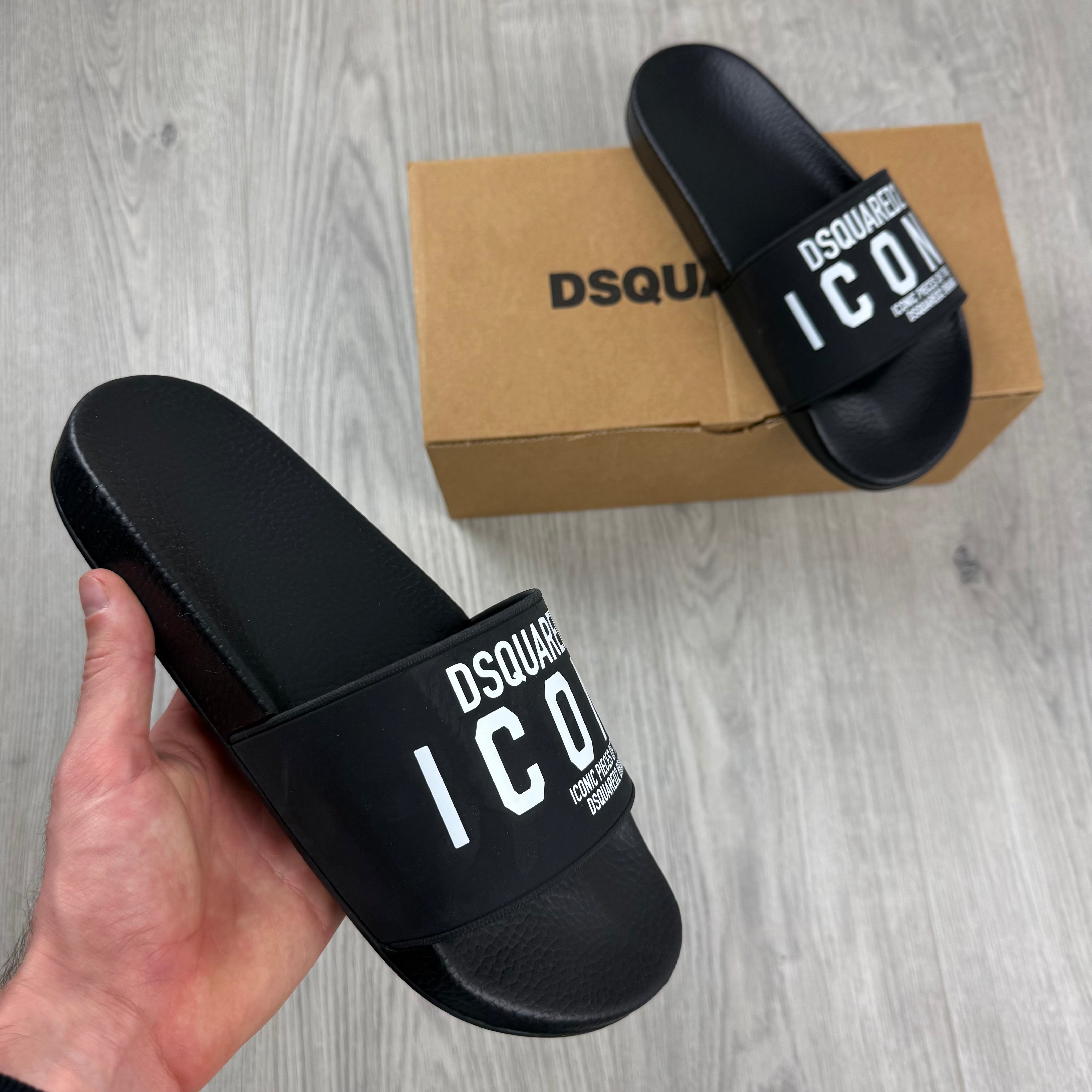DSQUARED2 ICON Slides - Black