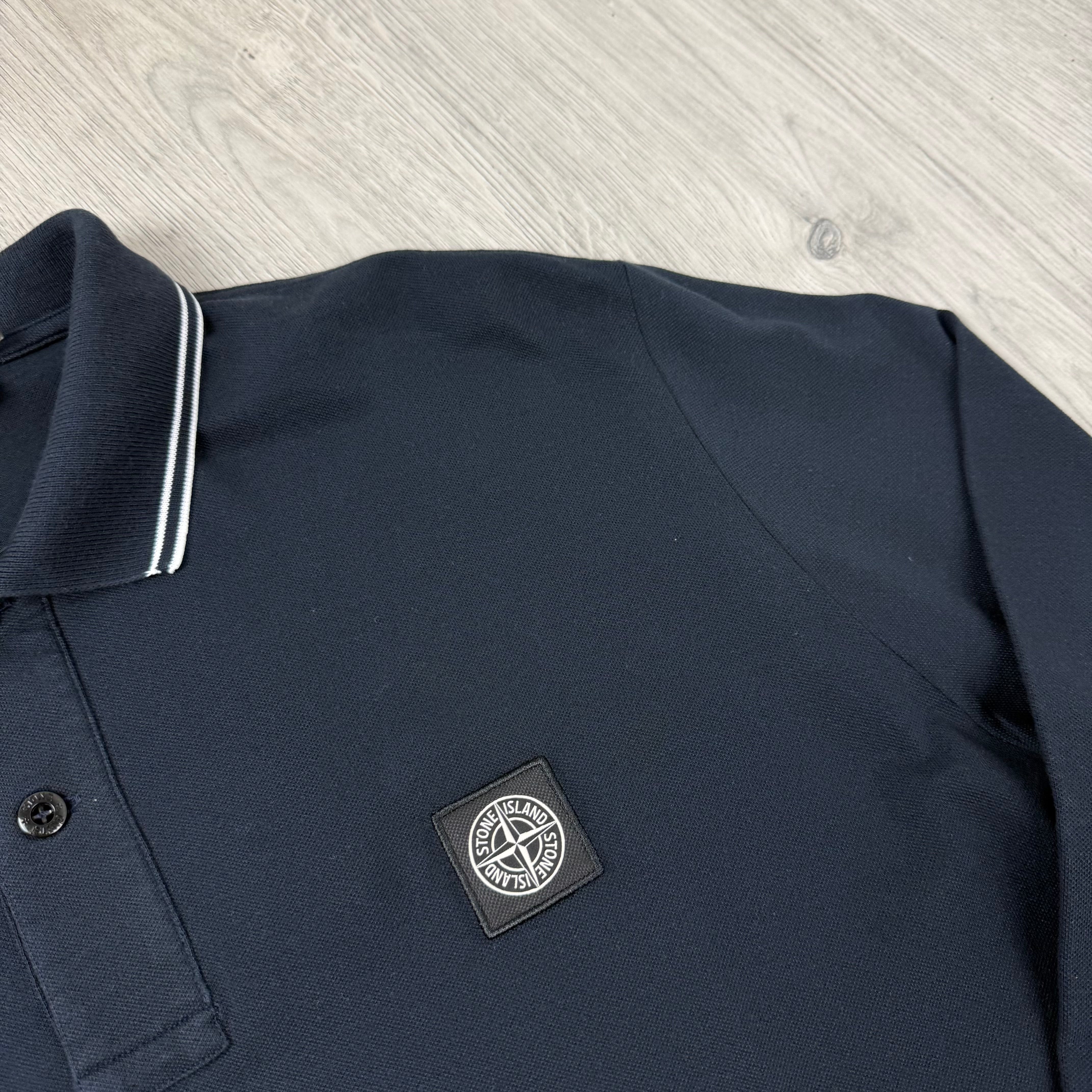 Stone Island Patch Polo Shirt - Navy