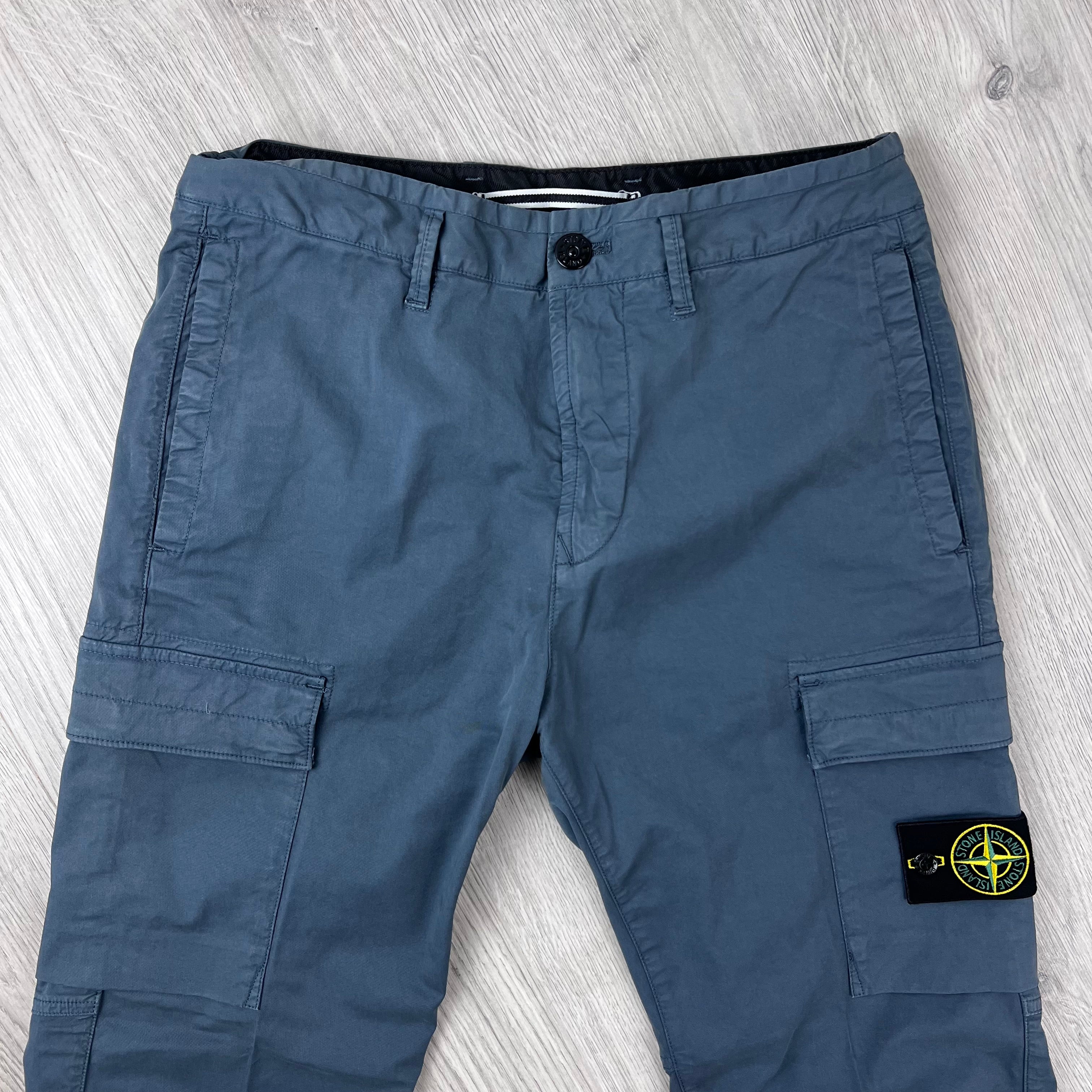Stone Island Cargo Trousers - Slate Blue