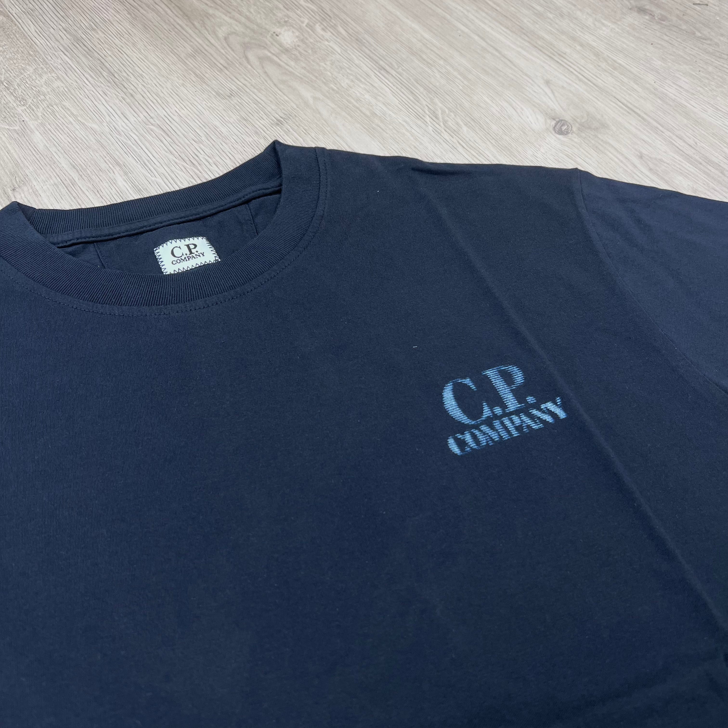 CP Company Striped T-Shirt - Navy