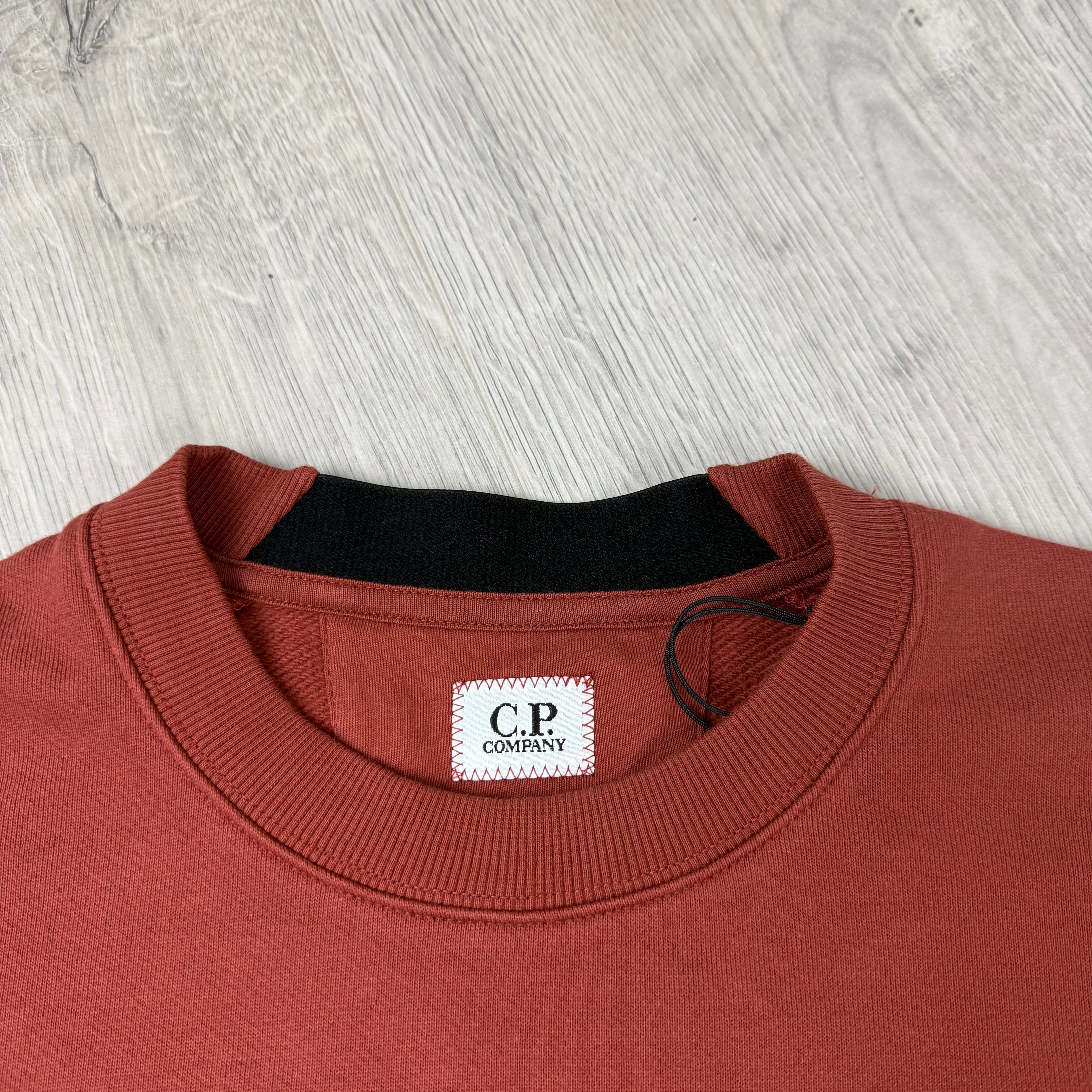 CP Company Raised Fleece Sweatshirt - Henna