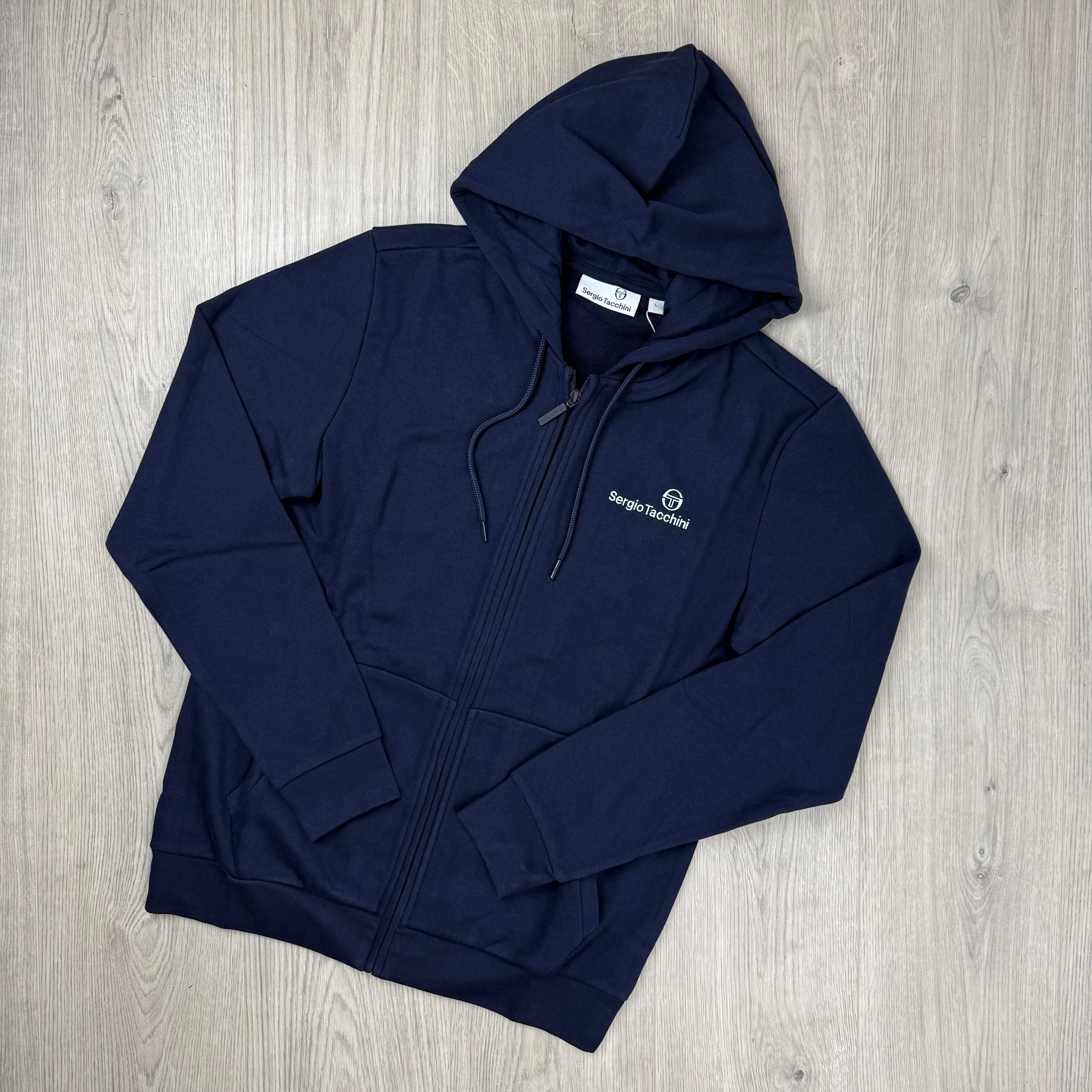 Sergio Tacchini 'Bold' Zip Hoodie - Navy