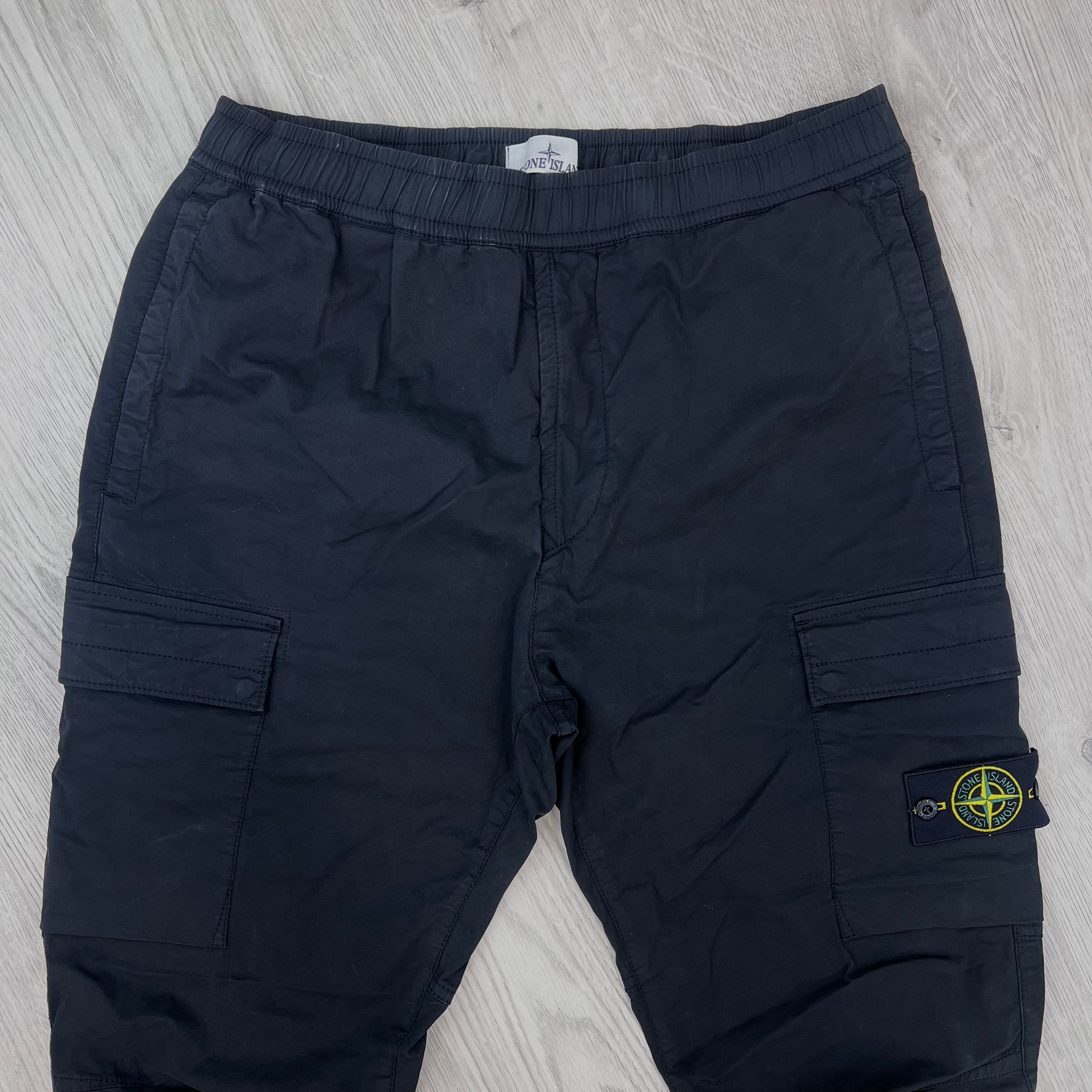 Stone Island Cargo Trousers - Black