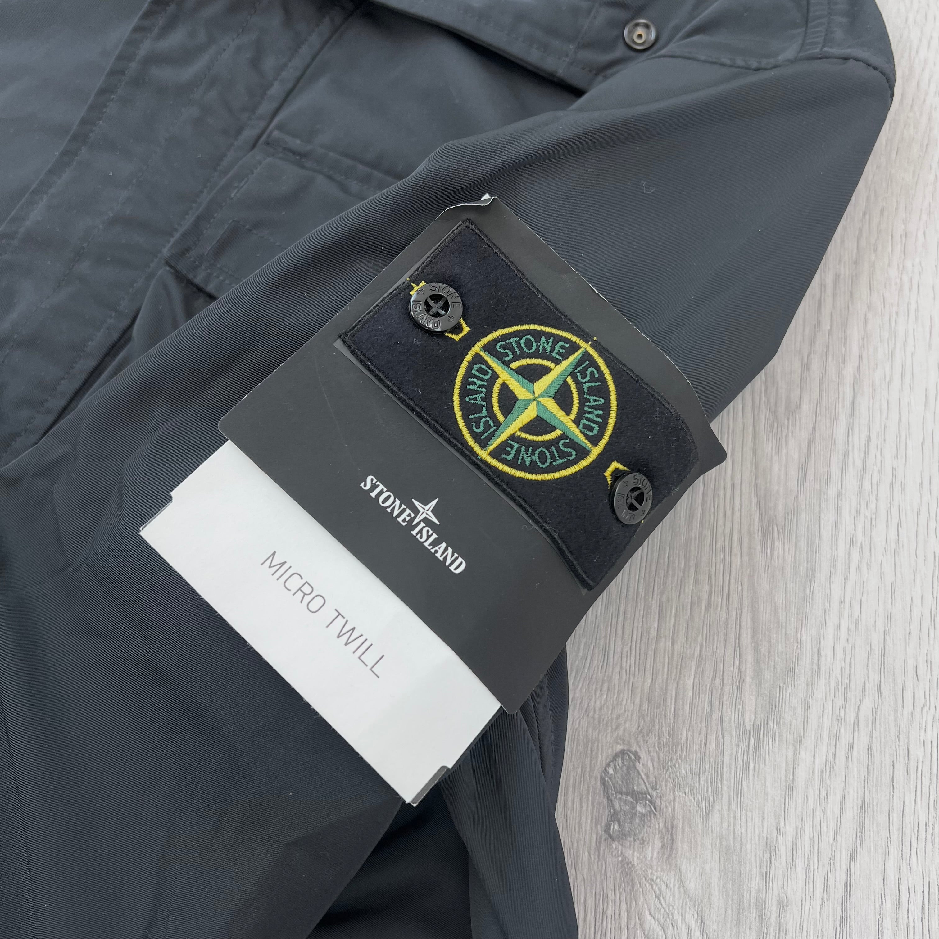 Stone Island Micro Twill Jacket - Black