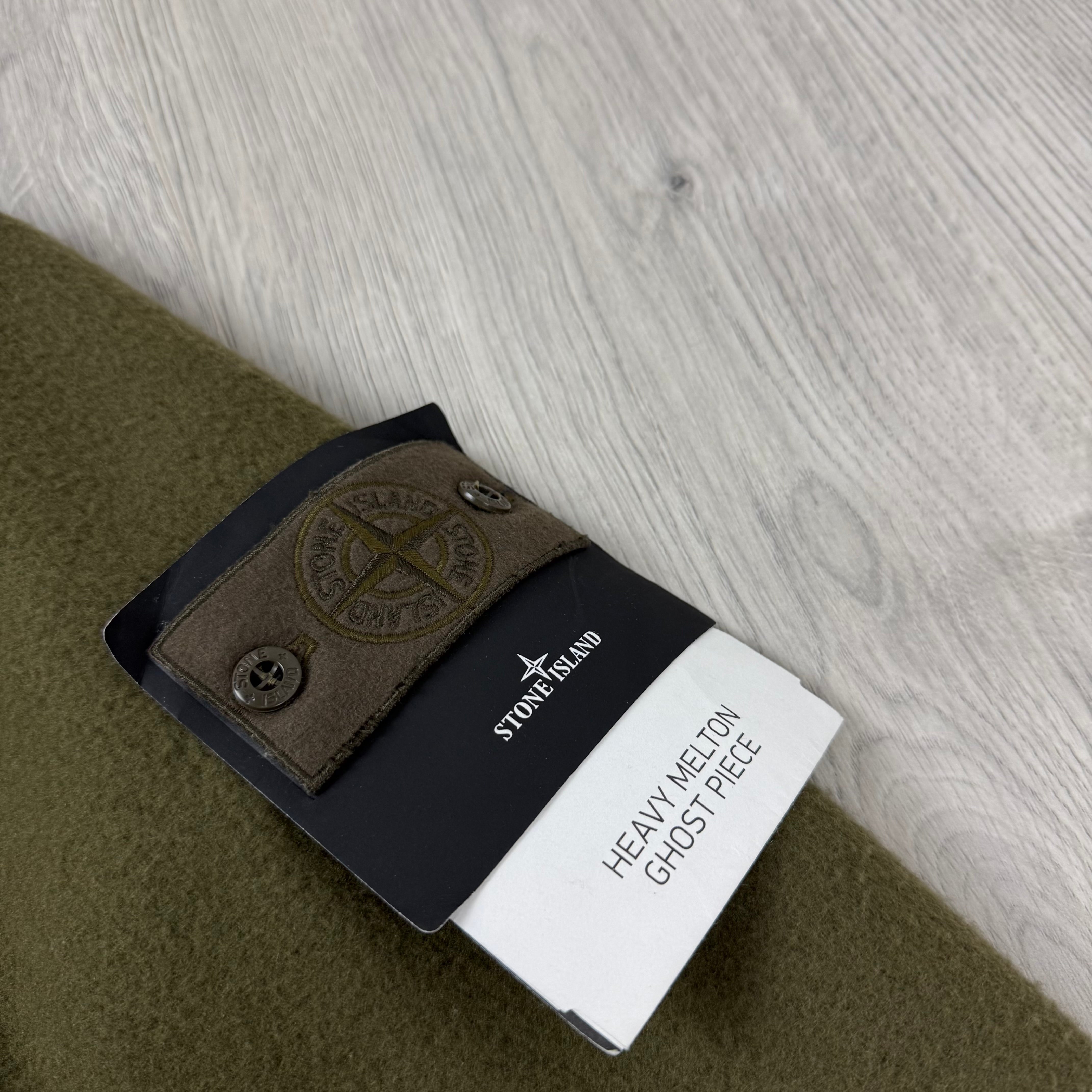 Stone Island Ghost Melton Jacket - Military
